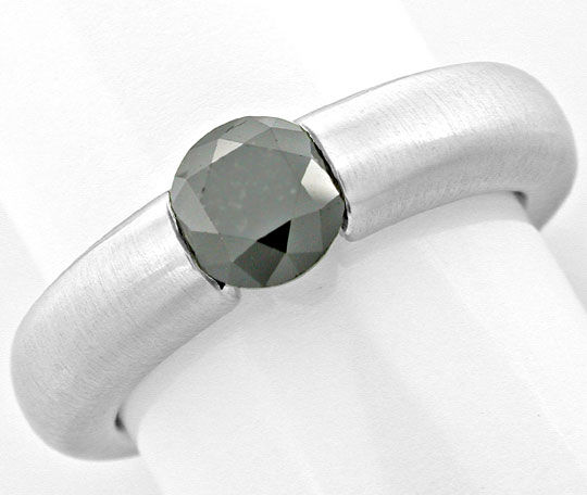 Foto 2 - Brillant-Spann Ring Schwarzer Diamant 0,93ct, S6260