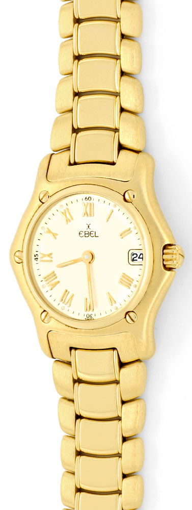 Foto 2 - Ebel 1911 Damen-Armbanduhr Gelb Gold Geprüft Neuzustand, U1251